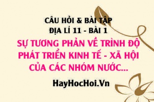 Câu hỏi và Bài tập Địa lí 11 trang 9: Giải bài tập 1, 2, 3 trang 9 SGK Địa 11 bài 1
